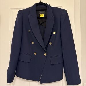 Club Monaco Navy Double-Breasted Blazer Size 8